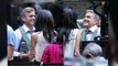 Amal Clooney Vixits George Clooney on the Money Monstes Set