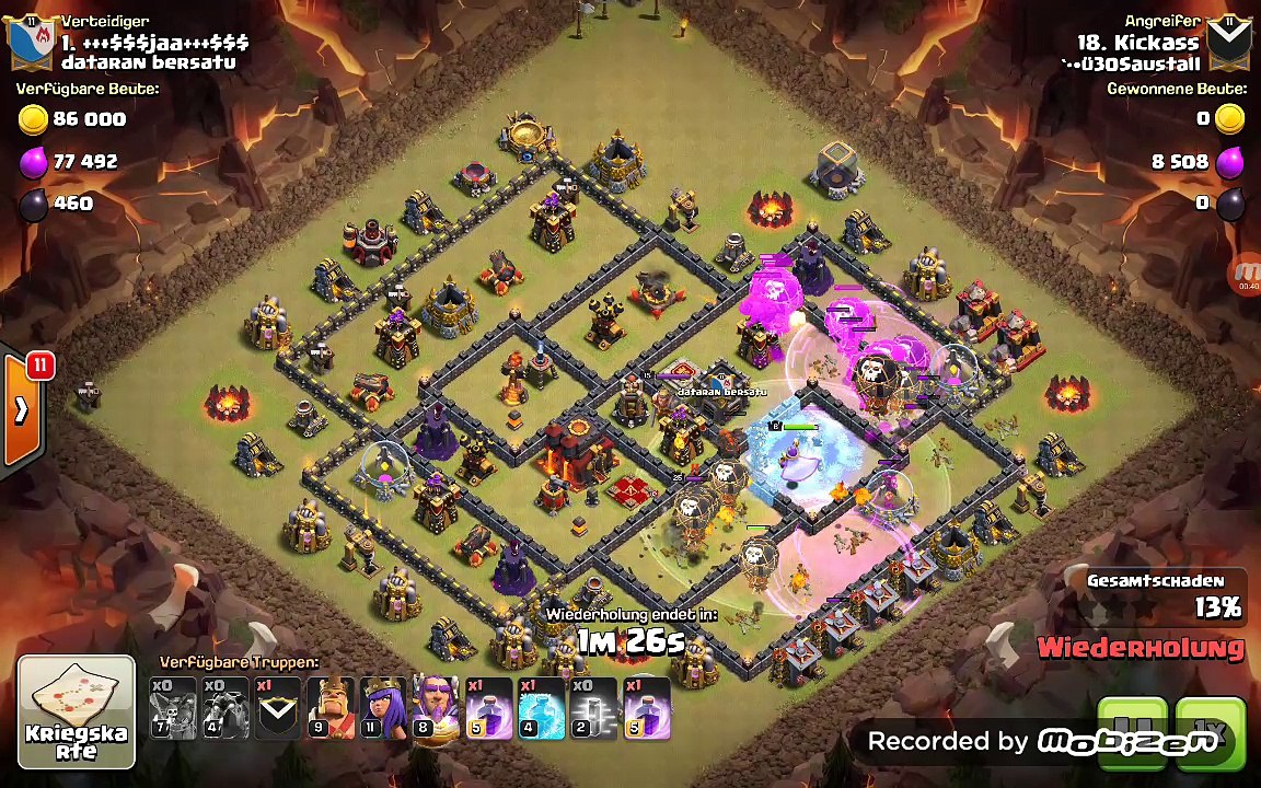 Clash of Clans....Laloon Angriff rh 11