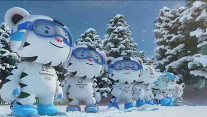 El tigre blanco Suhorang, mascota de los JJOO de invierno de Corea del Sur