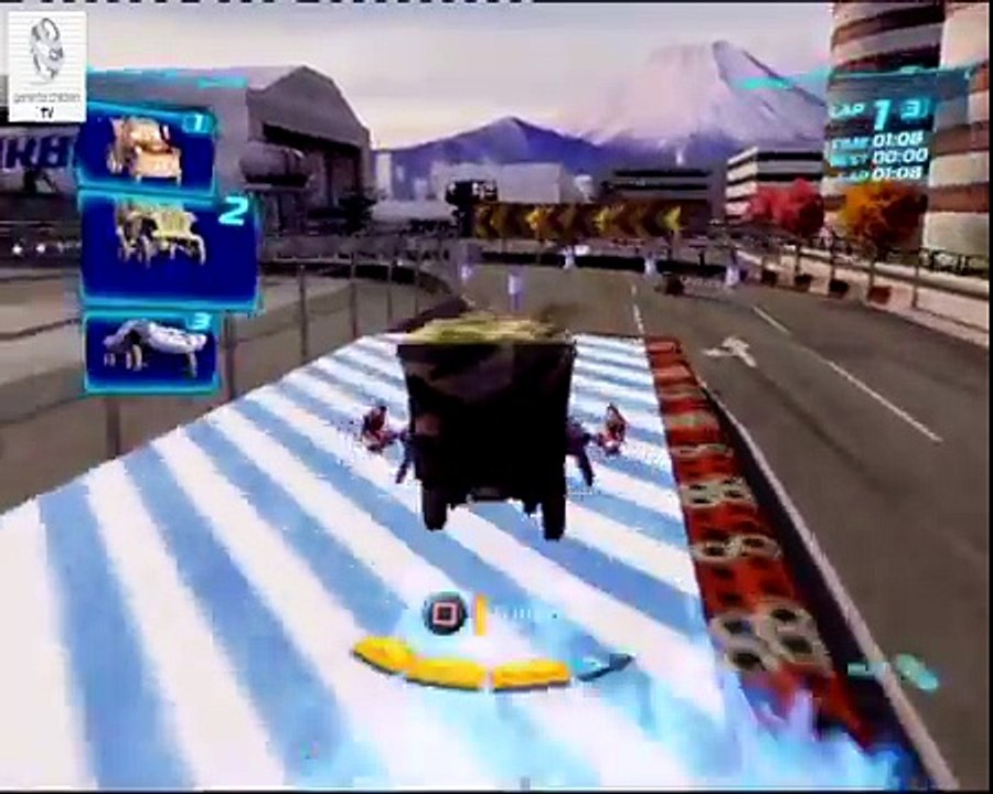 Cars 2 Game - Sarge - Runway tour - Disney Car Games - Eng