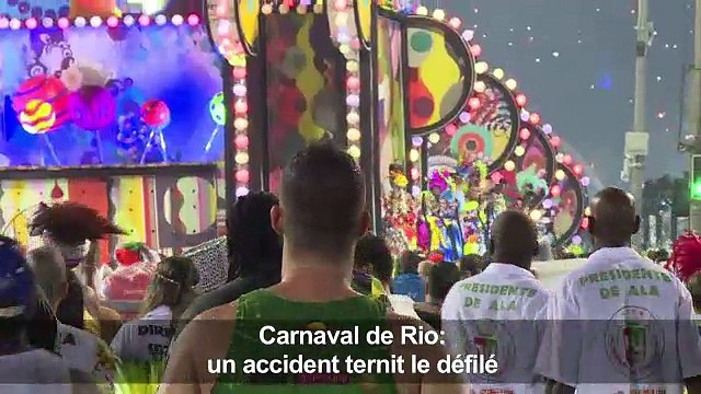 Carnaval de Rio: un accident ternit le défilé