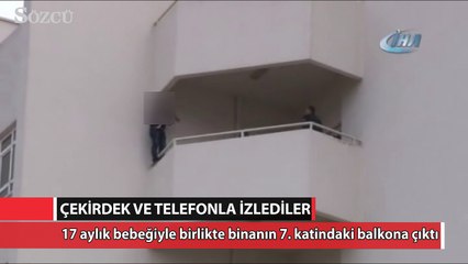 İntihar girişimini çekirdek ve telefon ile izlediler