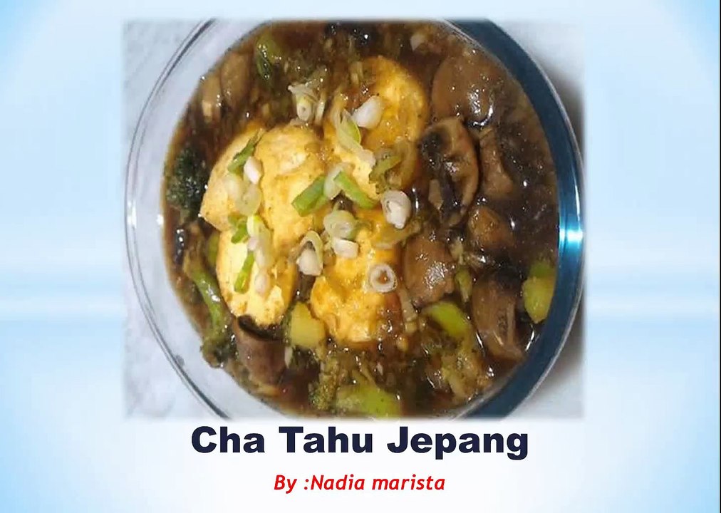 Resep Cha tahu Jepang