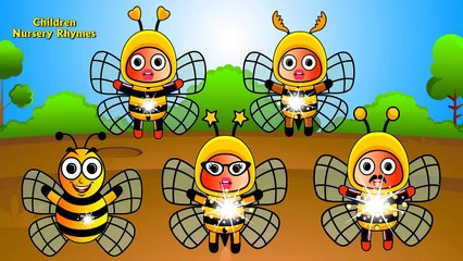 La Abeja De La Familia Dedo | Rimas | Niños Canciones | Rimas Bebé