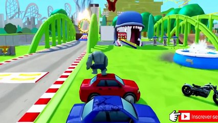 Человек Паук Рисунок ХАЛК против СЕРОГО ХАЛКА смешные Гонки с Молния Маккуин