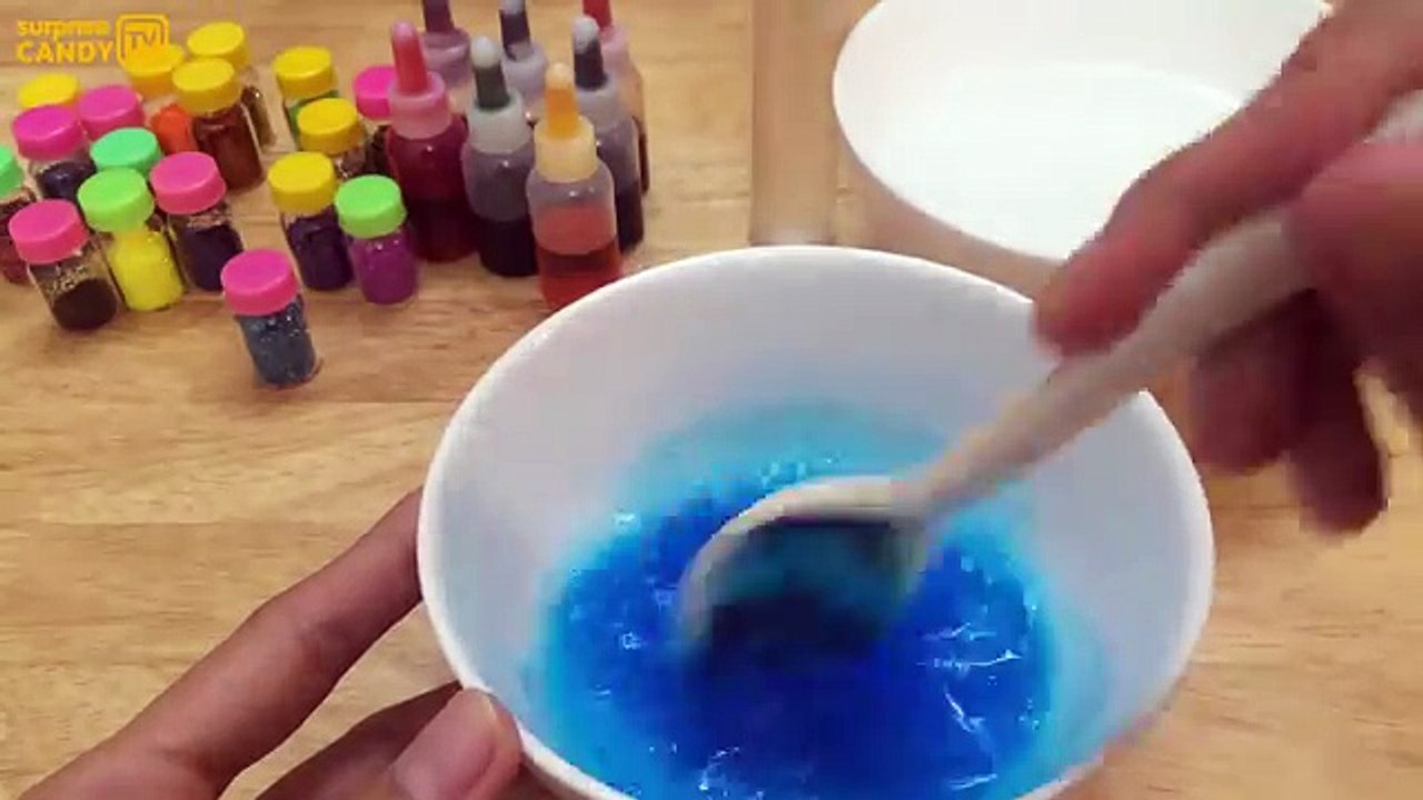 DIY How to Make Colors Orbeez Gummy Pudding Learn Colors Glitter Slime Clay Surprise Egg