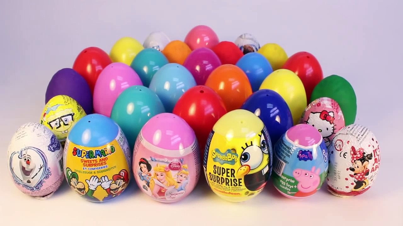 Surprise Eggs Peppa Pig Маша и Медведь Frozen Mickey Mouse Disney Princess Minnie Play Doh Eggs