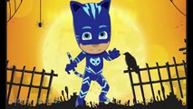 Cómo colorear y dibujar PJ Máscaras de Superhéroes para Colorear Catboy, Amaya, Gekko en Halloween Bac