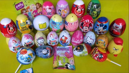 1000 surprise eggs! Disney Cars PLANES The SMURFS Toy Story HELLO KITTY Angry Birds Play-D