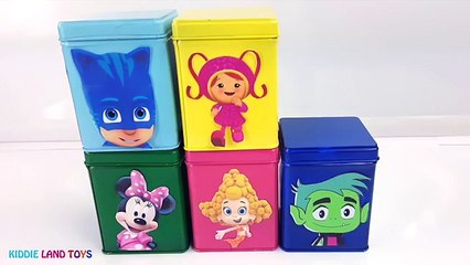 Télécharger la video: Learn Colors Bubble Guppies Teen Titans Play Doh Dippin Dots DIY Cubeez Toy Surprise Episo