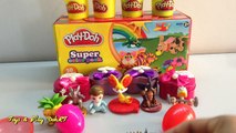Play Doh - Surprise Eggs - Toy girl boy and Monkey toy, Toy box [Play Doh Toys]