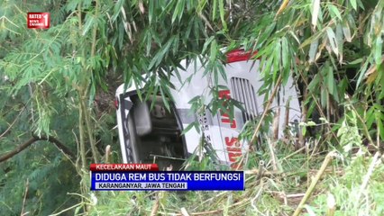 Kecelakaan Bus di Karanganyar Tewaskan 6 Orang