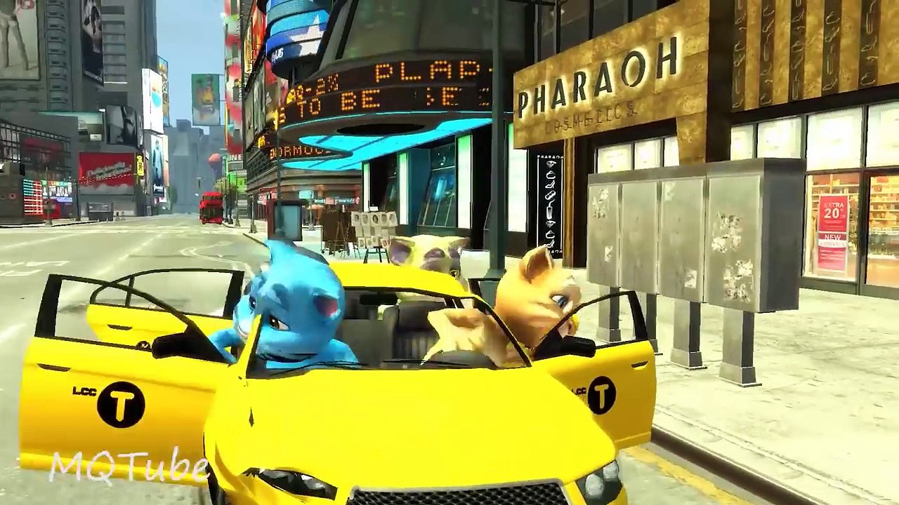 TALKING TOM COLORS & COLORS YELLOW TAXI CARS ANIMATED CARTOON FOR KIDS NURSERY SONGS FOR CHILDRNS
