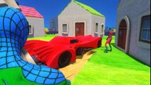 AWESOME BATMAN CARS SMASH PARTY WITH COLORS Spiderman Cartoon Nursery Rhymes Songs