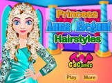 Princess Anna Elegant Hairstyles Disney princess Frozen Game for Little Girls