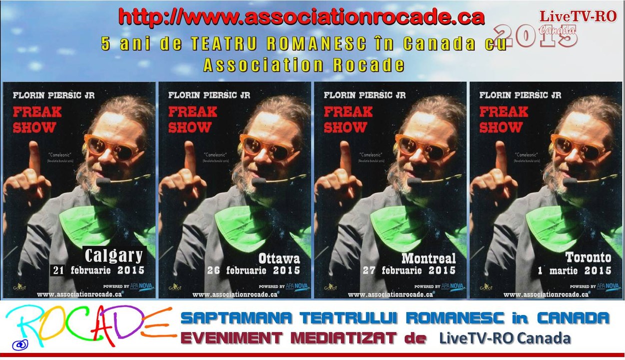 5 ani de TEATRU ROMANESC în Canada cu Association Rocade