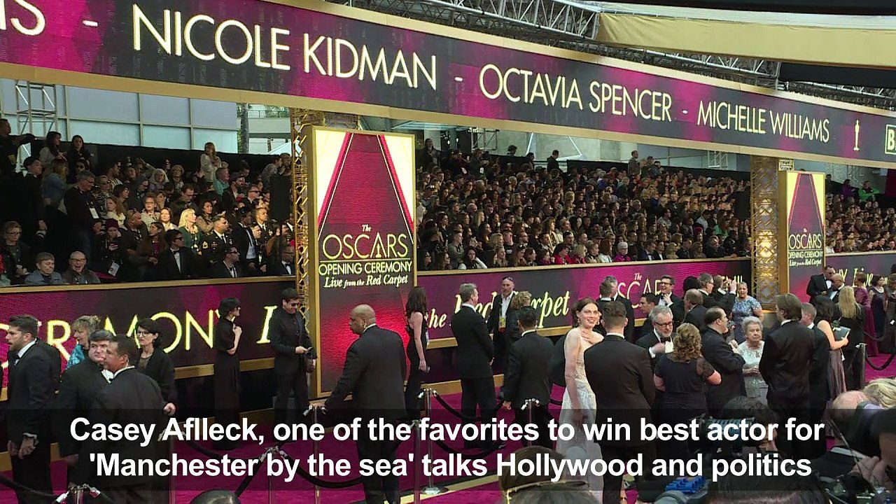 Casey Affleck on Hollywood and politics: Oscars 2017 red carpet