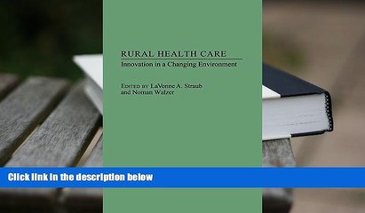 BEST PDF  Rural Health Care: Innovation in a Changing Environment Lavonne Straub Full Book