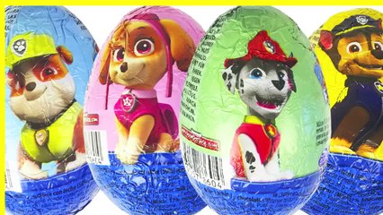 Paw Patrol Pups Surprise Яиц Щебень Чейз Skye Маршалл Детей Verrassing Surprise Eggs Filmpjes