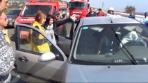Köprü Korkulukları Önce Araca Sonra Sürücüsüne Saplandı