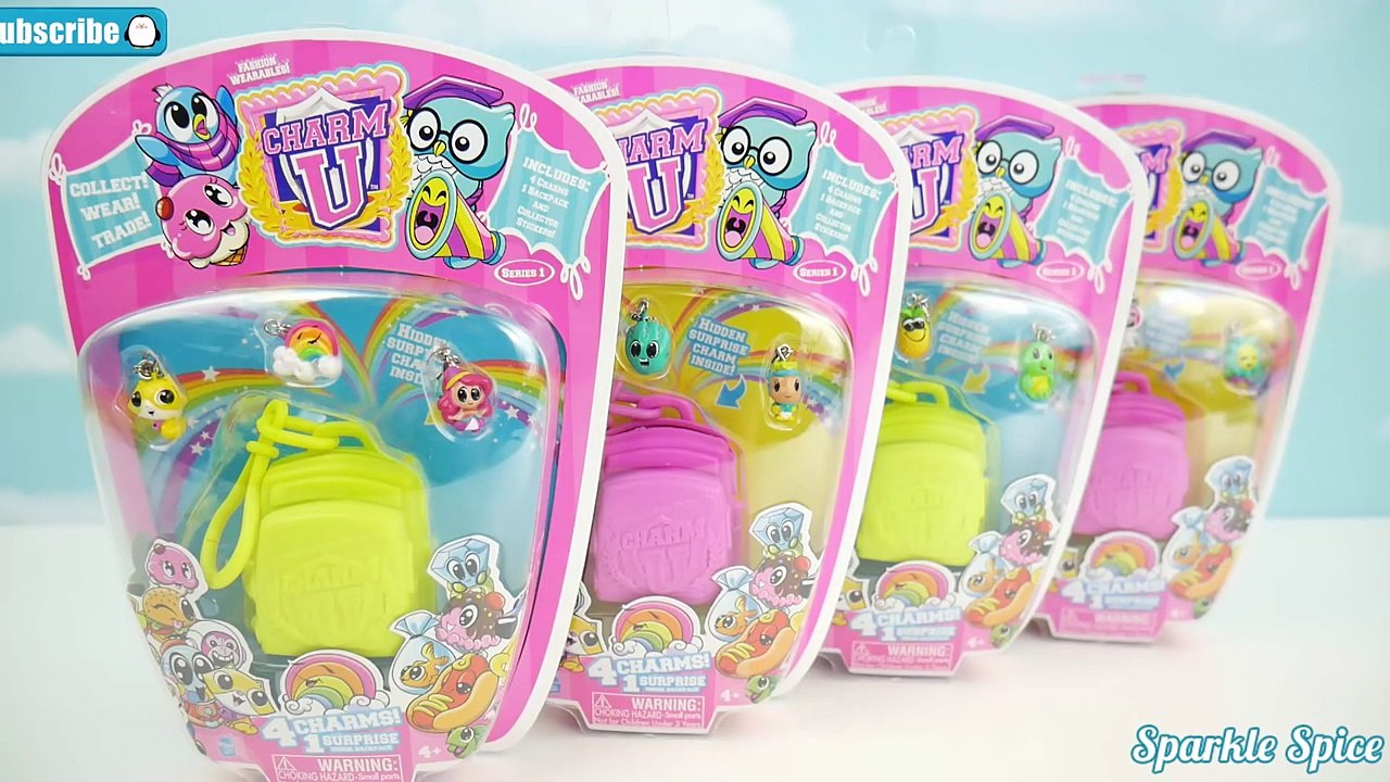Charm U Charms and Bracelets Opening Blind Bag Backpacks Collection with Shopkins!