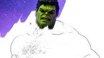 Para colorear de Spiderman VS Hulk para Colorear las Páginas del Libro en Video Para Niños