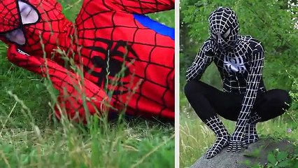 Pequeños Héroes Carnage Vs Spiderman y Venom En la Vida Real Superhéroe de la Etiqueta de la Batalla!