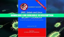 ebook download Unix, Solaris and Linux: A Practical Security Cookbook: Securing Unix Operating