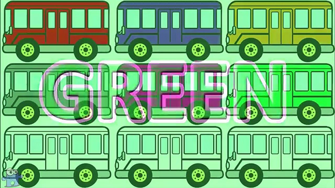Learning Street Vehicles Colors - Learn Colours with The Little Bus - Learn Colors in English