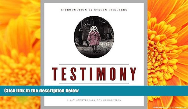READ book Testimony: The Legacy of Schindler s List and the USC Shoah Foundation Steven Spielberg