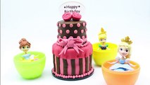 PLAY DOH CAKE Happy Birthday Chocolate Surprise Eggs Mashems and Fashems Surprise Toys Dis
