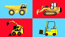 Truck & Construction Vehicles For Children Kids - Learning Bulldozer, Crane, Excavator, Du