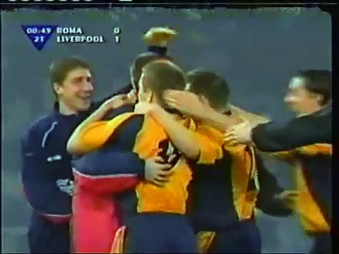 15.02.2001 - 2000-2001 UEFA Cup 4rd Round 1st Leg AS Roma 0-2 Liverpool