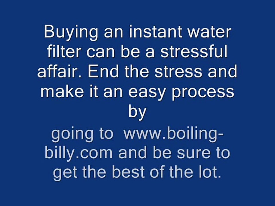 Instant Water Filter - www.boiling-billy.com