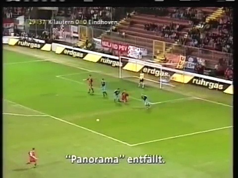 08.03.2001 - 2000-2001 UEFA Cup Quarter Final 1st Leg 1. FC Kaiserslautern 1-0 PSV Eindhoven