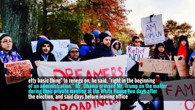 Trump’s Soft Spot for Dreamers Alienates Immigration Hard-Liners