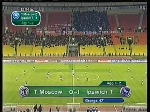 27.09.2001 - 2001-2002 UEFA Cup 1st Round 2nd Leg FC Torpedo Moskova 1-2 Ipswich Town FC