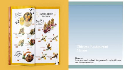 Chinese Restaurant Menus