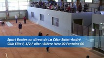 Second tour, point de précision, Club Elite féminin, demi-finale aller, Bièvre Isère contre Fontaine, saison 2016-2017