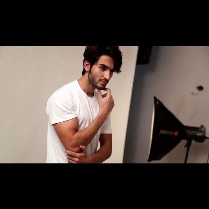 Men's White T-Shirt Half Sleeve, Behind the Scenes @Neevov Shoot