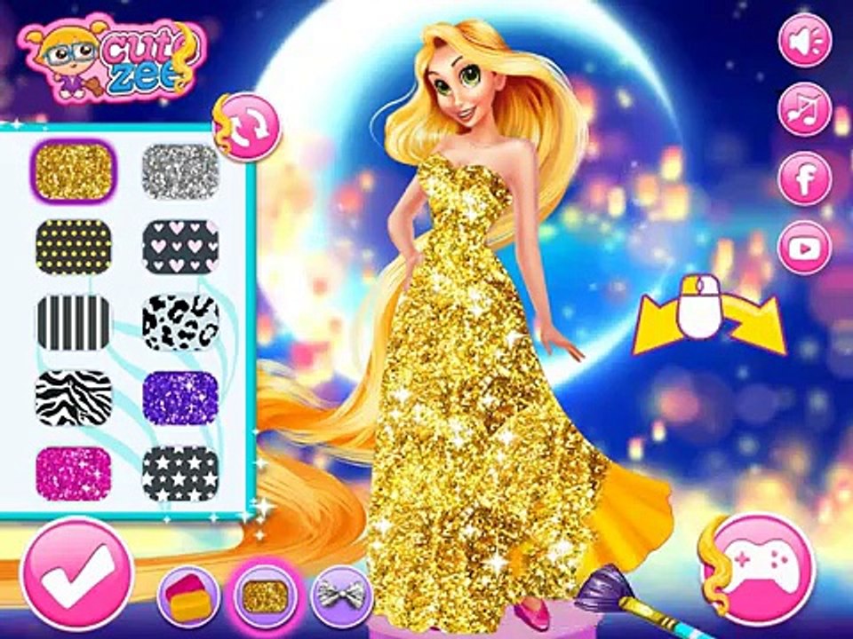 Рапунцель дизайнер мода мультфильм для детей -лучшие детские игры лучшие детские игры -Лучшее видео дети
