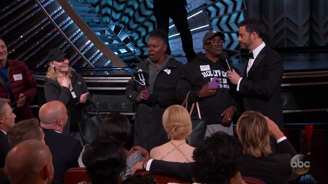 Des touristes invités en pleine cérémonie des Oscars !