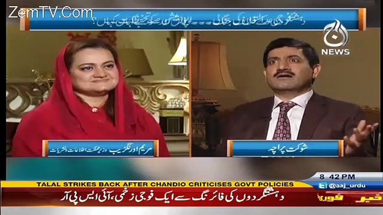 Maryam Aurenzeb Confidentaly Says That Panama Verdict Will Be In Favour Of Nawaz Shareef..!!