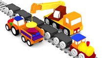 Cartoon Cars - LEARN SHAPES Compilation #5 Construction Cartoons for Children - Kids Cars Cartoons!
