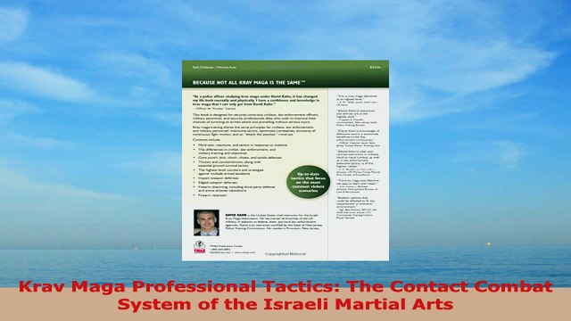 READ ONLINE Krav Maga Professional Tactics The Contact Combat System of the Israeli Martial Arts