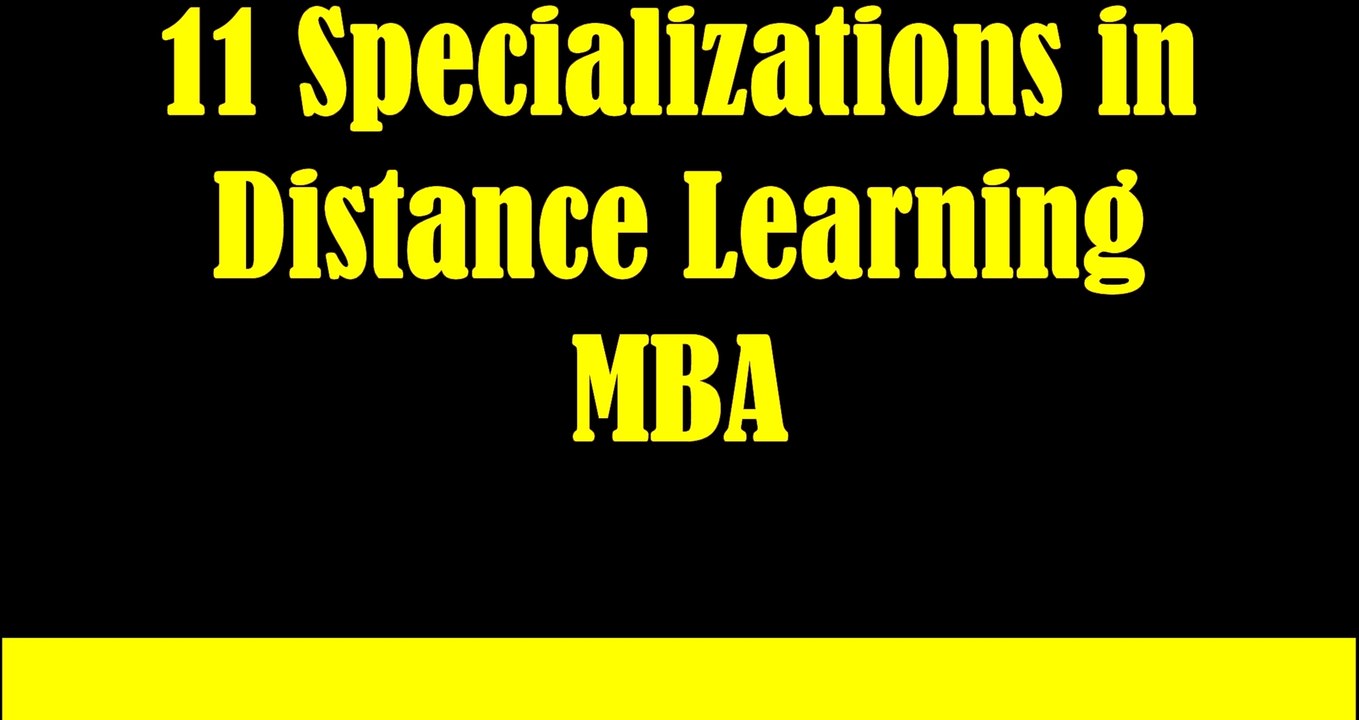 11 Specializations in distance learning MBA offered by amity university