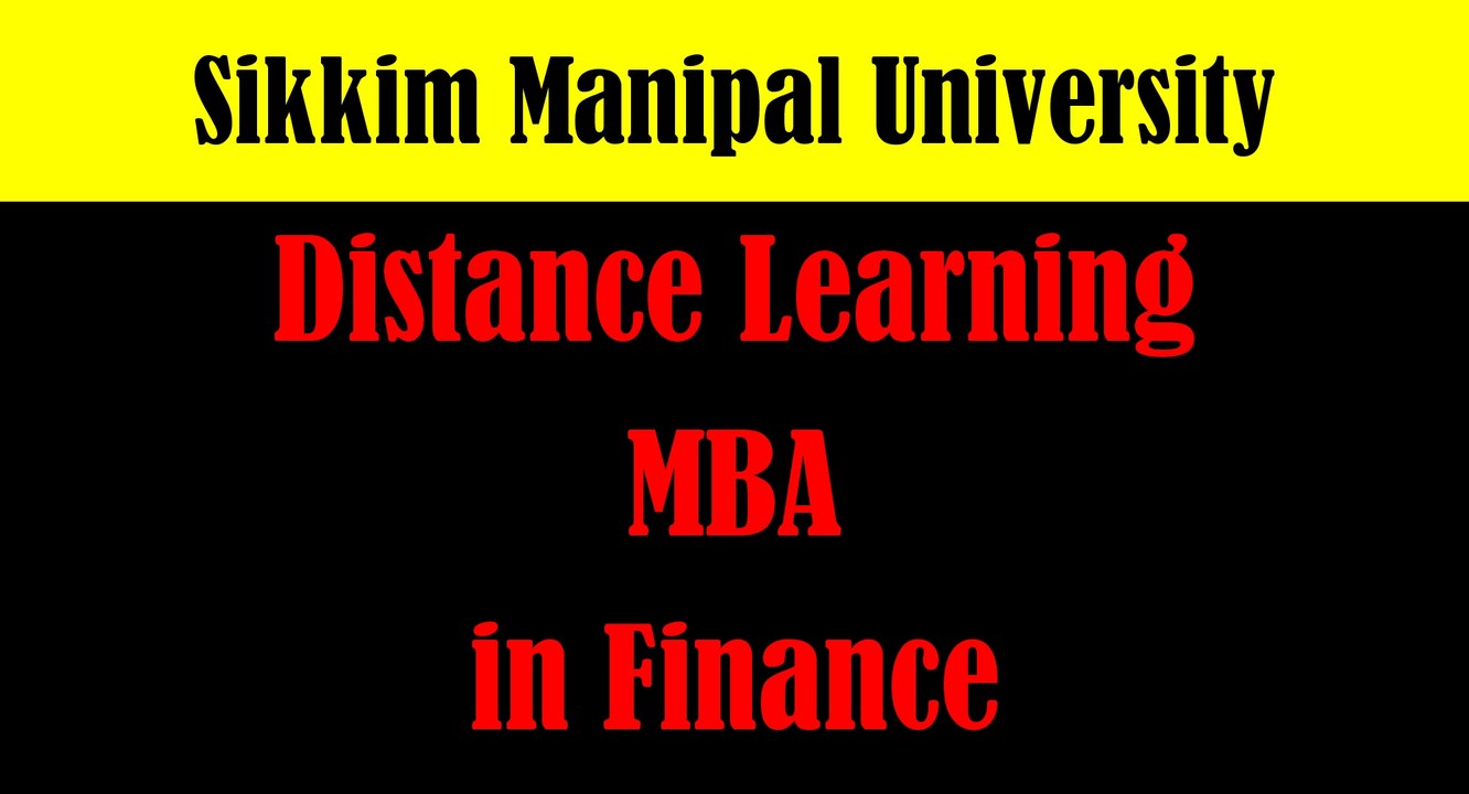 SMU Distance Learning MBA in Finance