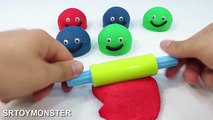 Play Dough Smiley Face Play and Learn Colors with Molds Fun & Creative for Kids