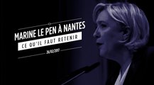 Ce qu'il faut retenir du discours de Marine Le Pen à Nantes