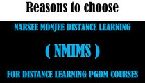 Why choose Narsee Monjee distance Learning for PGDM Courses